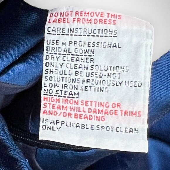 NOIR BY LAZARO Small One Shoulder Blue Party Dress Wedding Holiday Short Gown - Picture 8 of 8